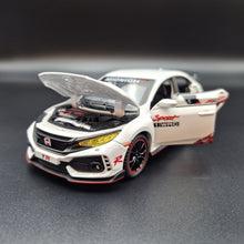 Load image into Gallery viewer, Explorafind 2021 Honda Civic Type White 1:32 Die Cast Car
