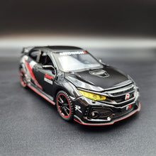 Load image into Gallery viewer, Explorafind 2021 Honda Civic Type R Black 1:32 Die Cast Car
