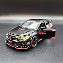 Load image into Gallery viewer, Explorafind 2021 Honda Civic Type R Black 1:32 Die Cast Car
