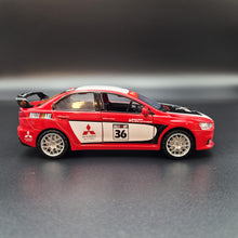 Load image into Gallery viewer, Explorafind 2015 Mitsubishi Lancer Evolution Red 1:32 Die Cast Car
