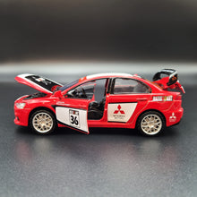 Load image into Gallery viewer, Explorafind 2015 Mitsubishi Lancer Evolution Red 1:32 Die Cast Car
