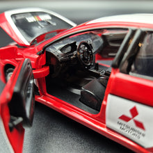 Load image into Gallery viewer, Explorafind 2015 Mitsubishi Lancer Evolution Red 1:32 Die Cast Car
