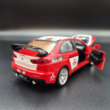 Load image into Gallery viewer, Explorafind 2015 Mitsubishi Lancer Evolution Red 1:32 Die Cast Car
