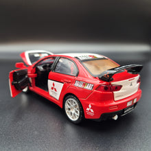 Load image into Gallery viewer, Explorafind 2015 Mitsubishi Lancer Evolution Red 1:32 Die Cast Car
