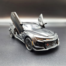 Load image into Gallery viewer, Explorafind 2020 Chevrolet Camaro ZL1 Matte Black 1:32 Die Cast Car
