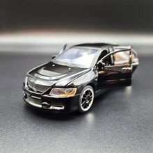 Load image into Gallery viewer, Explorafind 2007 Mitsubishi EVO IX Black 1:32 Die Cast Car
