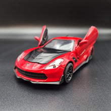 Load image into Gallery viewer, Explorafind 2016 Chevrolet Corvette Z06 C7.R Red 1:32 Die Cast Car
