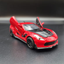 Load image into Gallery viewer, Explorafind 2016 Chevrolet Corvette Z06 C7.R Red 1:32 Die Cast Car
