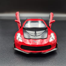 Load image into Gallery viewer, Explorafind 2016 Chevrolet Corvette Z06 C7.R Red 1:32 Die Cast Car
