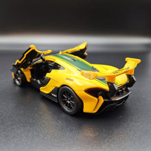 Load image into Gallery viewer, Explorafind 2016 McLaren P1 GTR Yellow 1:32 Die Cast Car
