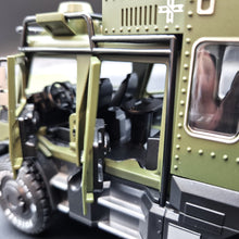 Load image into Gallery viewer, Explorafind 2000 Mercedes Benz Unimog Off Road RV Army Green 1:32 Die Cast Truck
