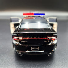 Load image into Gallery viewer, Explorafind 2023 Dodge Charger Hellcat Police Car Black 1:32 Die Cast Car
