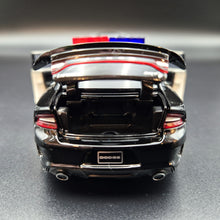 Load image into Gallery viewer, Explorafind 2023 Dodge Charger Hellcat Police Car Black 1:32 Die Cast Car
