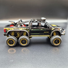 Load image into Gallery viewer, Explorafind 2023 Ford Raptor F-150 6x6 Black 1:24 Die Cast Pickup
