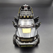 Load image into Gallery viewer, Explorafind 2023 Ford Raptor F-150 6x6 Black 1:24 Die Cast Pickup
