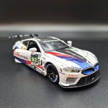 Load image into Gallery viewer, Explorafind 2018 BMW M8 GTE #82 2018-19 FIA WEC Race Car White 1:32 Die Cast Car
