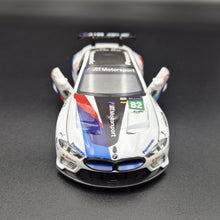 Load image into Gallery viewer, Explorafind 2018 BMW M8 GTE #82 2018-19 FIA WEC Race Car White 1:32 Die Cast Car
