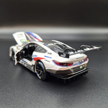 Load image into Gallery viewer, Explorafind 2018 BMW M8 GTE #82 2018-19 FIA WEC Race Car White 1:32 Die Cast Car
