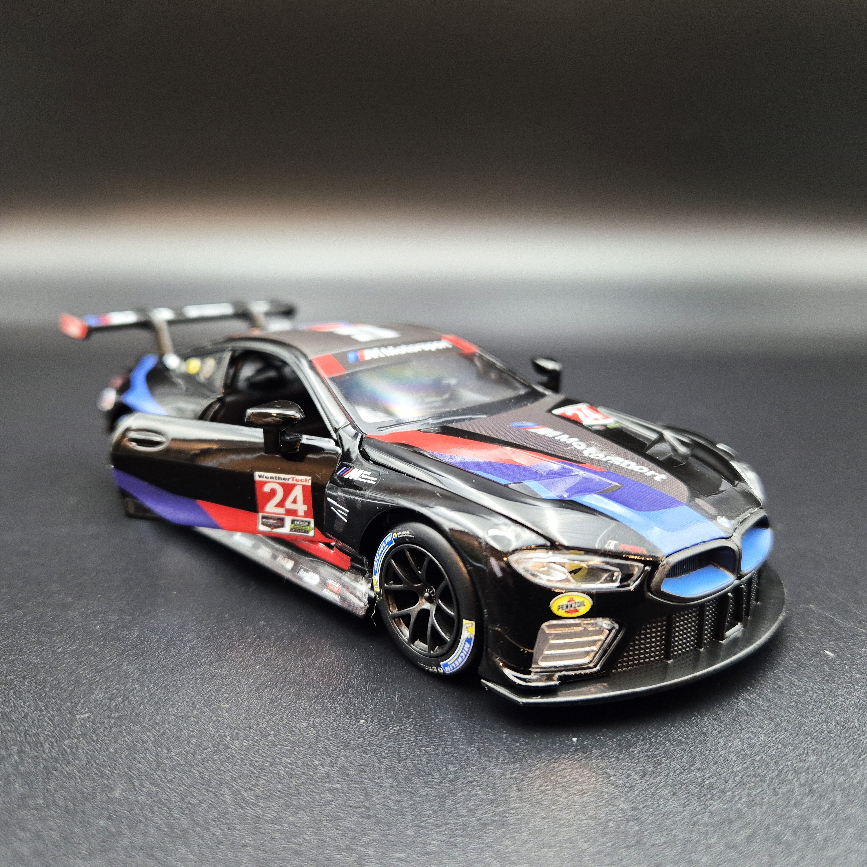 Explorafind 2021 BMW M8 GTE #25 IMSA Sports Car Championship Black 1:3