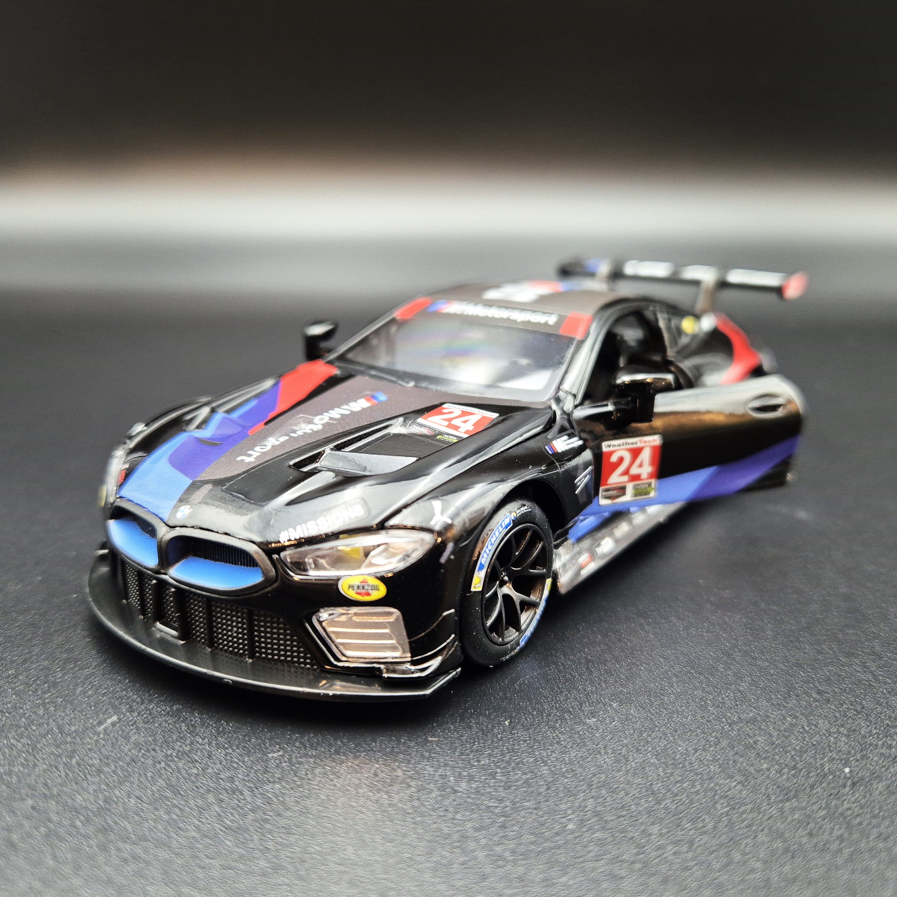 Explorafind 2021 BMW M8 GTE #25 IMSA Sports Car Championship Black 1:3