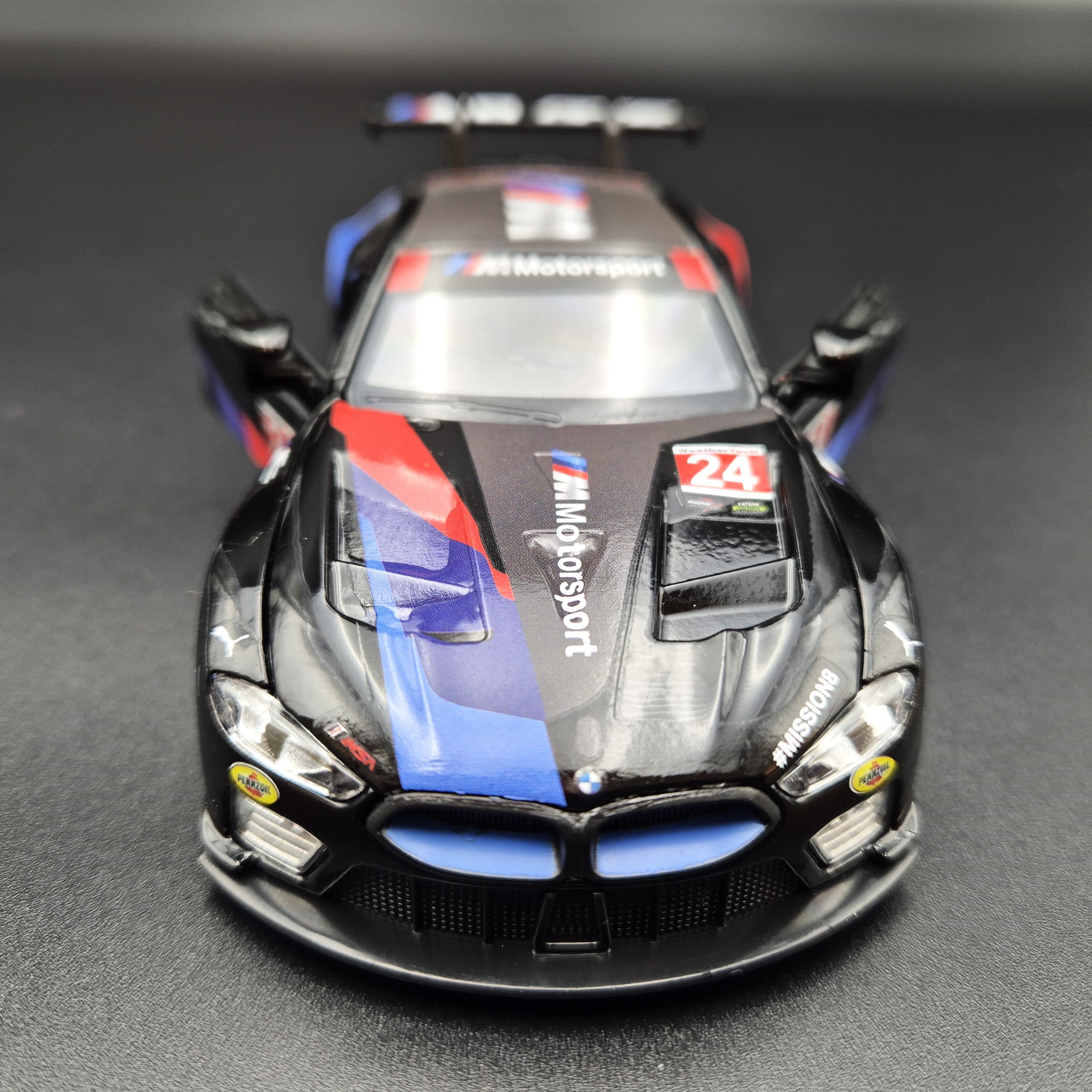 Explorafind 2021 BMW M8 GTE #25 IMSA Sports Car Championship Black 1:3