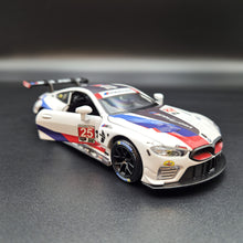 Load image into Gallery viewer, Explorafind 2021 BMW M8 GTE #25 IMSA Sports Car Championship White 1:32 Die Cast Car
