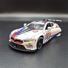 Load image into Gallery viewer, Explorafind 2021 BMW M8 GTE #25 IMSA Sports Car Championship White 1:32 Die Cast Car
