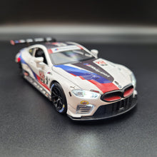 Load image into Gallery viewer, Explorafind 2021 BMW M8 GTE #25 IMSA Sports Car Championship White 1:32 Die Cast Car
