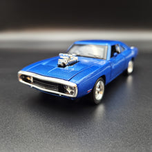 Load image into Gallery viewer, Explorafind 1969 Dodge Charger 500 Blue 1:32 Die Cast Car
