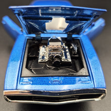 Load image into Gallery viewer, Explorafind 1969 Dodge Charger 500 Blue 1:32 Die Cast Car
