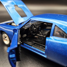 Load image into Gallery viewer, Explorafind 1969 Dodge Charger 500 Blue 1:32 Die Cast Car
