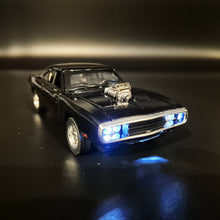 Load image into Gallery viewer, Explorafind 1969 Dodge Charger 500 Black 1:32 Die Cast Car
