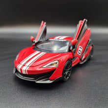 Load image into Gallery viewer, Explorafind 2022 McLaren 600LT Red 1:32 Die Cast Car
