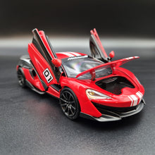 Load image into Gallery viewer, Explorafind 2022 McLaren 600LT Red 1:32 Die Cast Car
