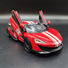 Load image into Gallery viewer, Explorafind 2022 McLaren 600LT Red 1:32 Die Cast Car
