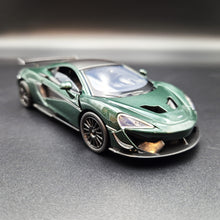 Load image into Gallery viewer, Explorafind 2019 McLaren 570S GT4 Dark Green 1:32 Die Cast Car
