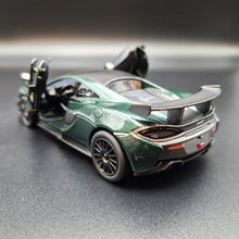 Load image into Gallery viewer, Explorafind 2019 McLaren 570S GT4 Dark Green 1:32 Die Cast Car
