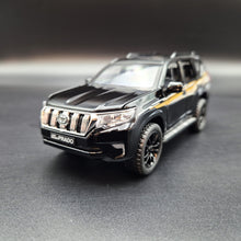 Load image into Gallery viewer, Explorafind 2020 Toyota Land Cruiser Prado Black 1:32 Die Cast Car
