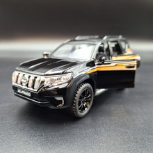 Load image into Gallery viewer, Explorafind 2020 Toyota Land Cruiser Prado Black 1:32 Die Cast Car
