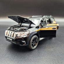 Load image into Gallery viewer, Explorafind 2020 Toyota Land Cruiser Prado Black 1:32 Die Cast Car
