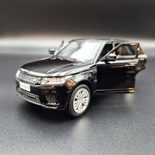 Load image into Gallery viewer, Explorafind 2022 Range Rover Sport Black 1:32 Die Cast Car
