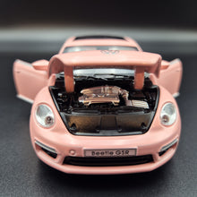 Load image into Gallery viewer, Explorafind 2010 Volkswagen New Beetle Pink 1:32 Die Cast Car
