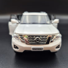 Load image into Gallery viewer, Explorafind 2023 Nissan Patrol Y62 White 1:32 Die Cast Car
