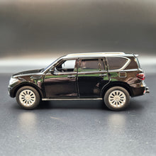 Load image into Gallery viewer, Explorafind 2023 Nissan Patrol Y62 Black 1:32 Die Cast Car
