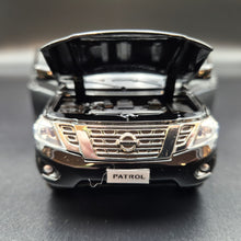 Load image into Gallery viewer, Explorafind 2023 Nissan Patrol Y62 Black 1:32 Die Cast Car
