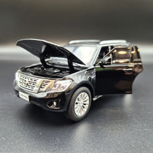 Load image into Gallery viewer, Explorafind 2023 Nissan Patrol Y62 Black 1:32 Die Cast Car
