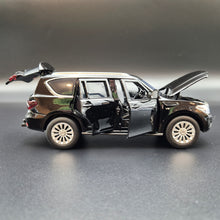 Load image into Gallery viewer, Explorafind 2023 Nissan Patrol Y62 Black 1:32 Die Cast Car
