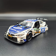 Load image into Gallery viewer, Explorafind 2019 BMW M4 DTM Touring Car White/Blue 1:32 Die Cast Car - Martin Tomczyk
