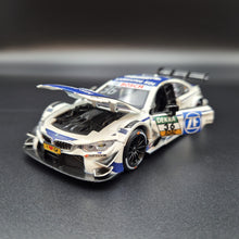 Load image into Gallery viewer, Explorafind 2019 BMW M4 DTM Touring Car White/Blue 1:32 Die Cast Car - Martin Tomczyk
