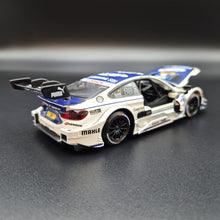 Load image into Gallery viewer, Explorafind 2019 BMW M4 DTM Touring Car White/Blue 1:32 Die Cast Car - Martin Tomczyk
